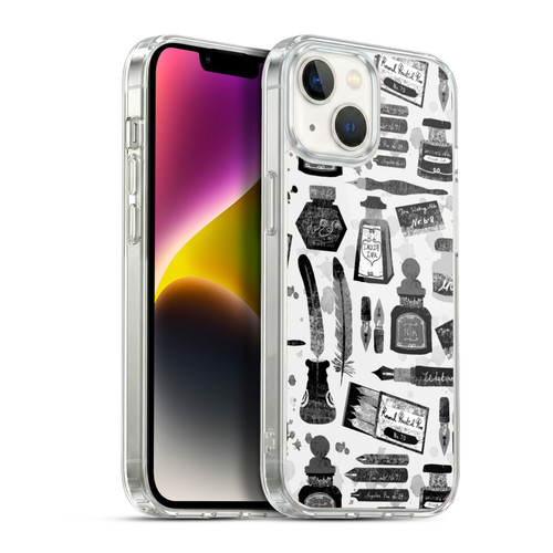Andrea Lauren Design Assorted Calligraphy Soft Gel Case for Apple iPhone 14